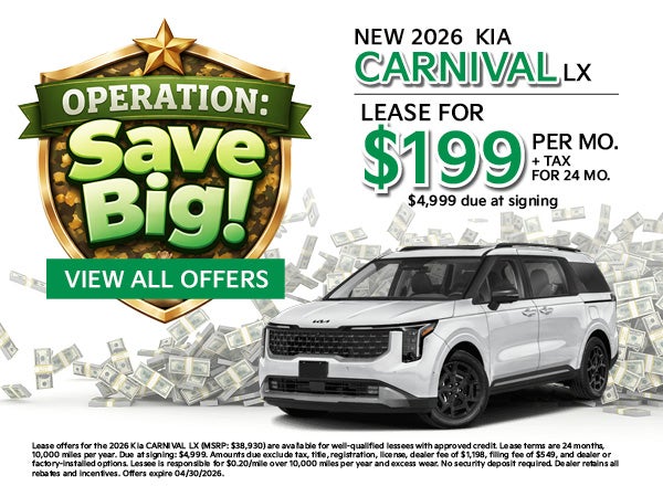 New 2026 Kia Carnival LX